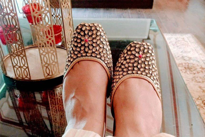 Bridal Lehenga - Haute Steppers - footwear  (33)