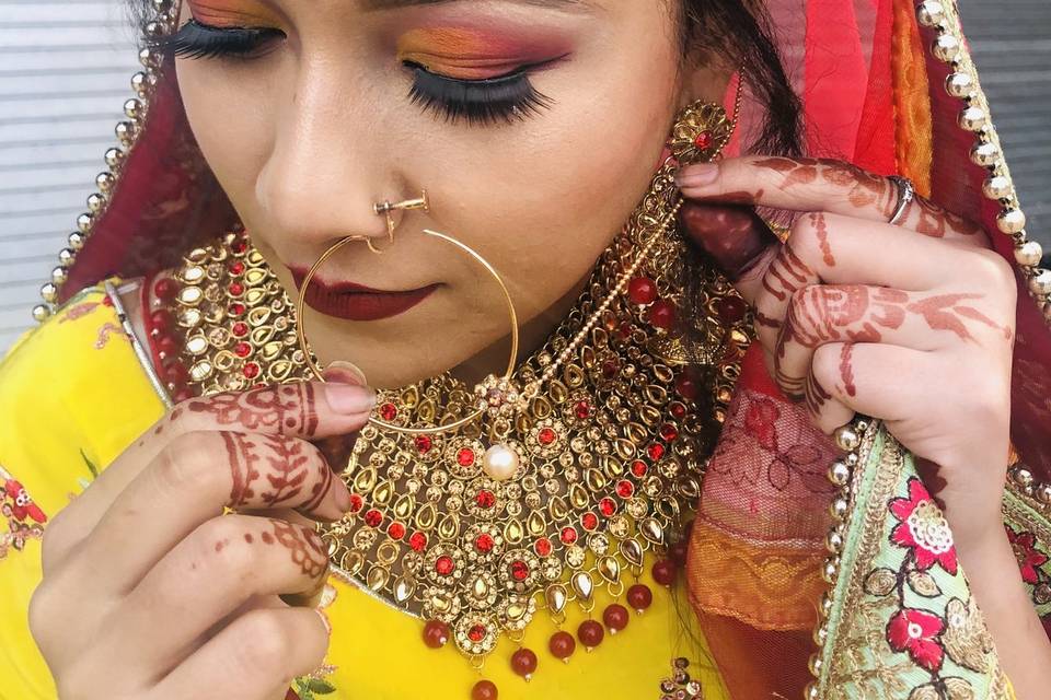 Bridal makeup