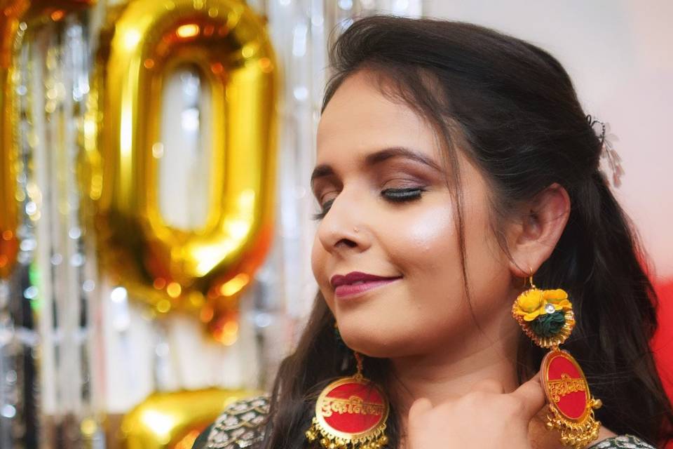 Mehndi makeup