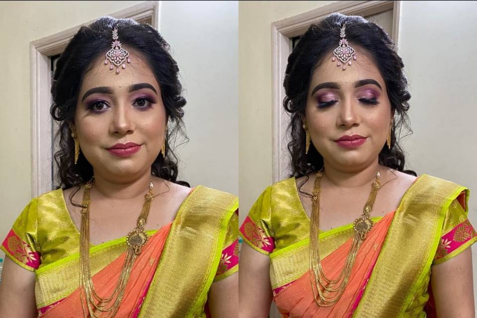South Indian engagement bride