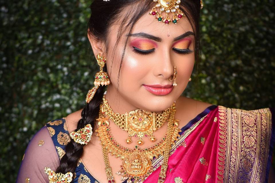 South Indian makeup look