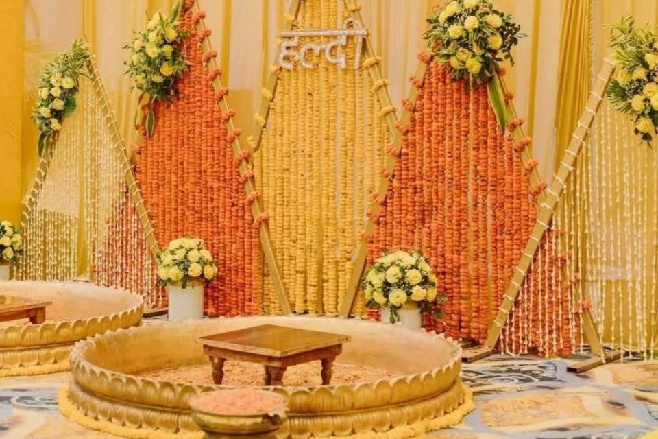 Haldi backdrop
