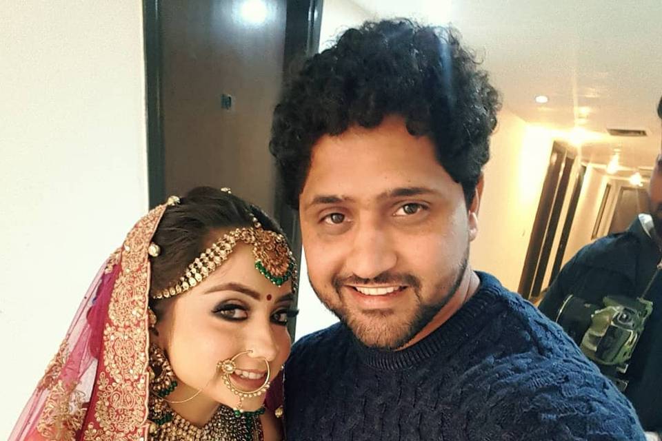 With bride Selfi