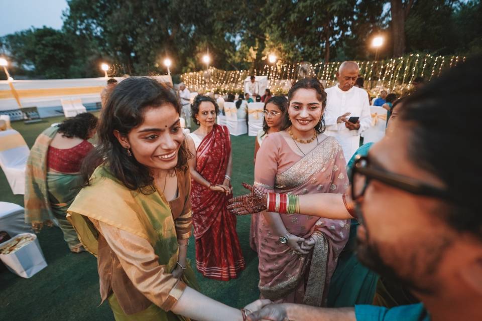 Candid wedding photography