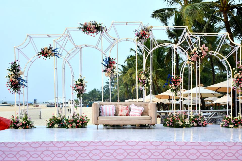 Couple Seating Stage Decor