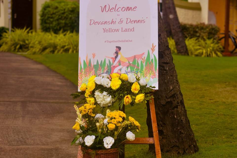 Haldi Welcome Board