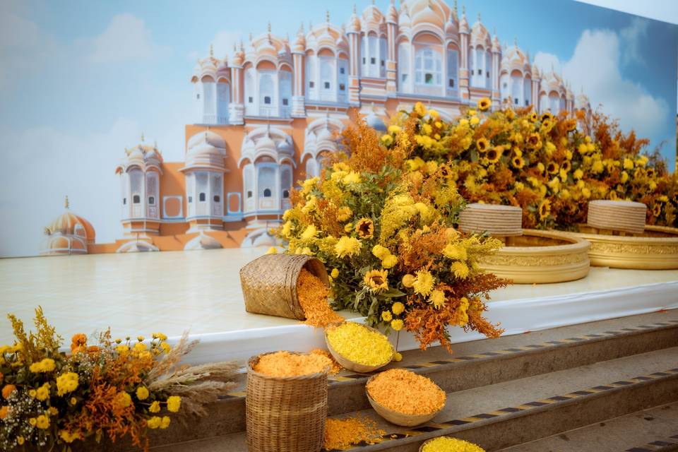 Haldi Stage Set-up