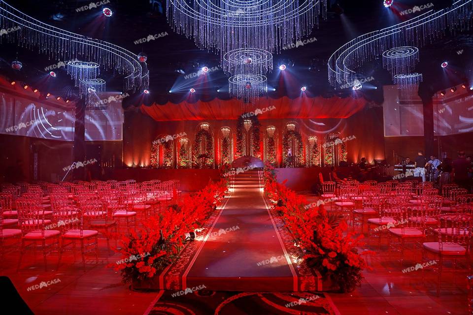Stage with Velvet Blooms