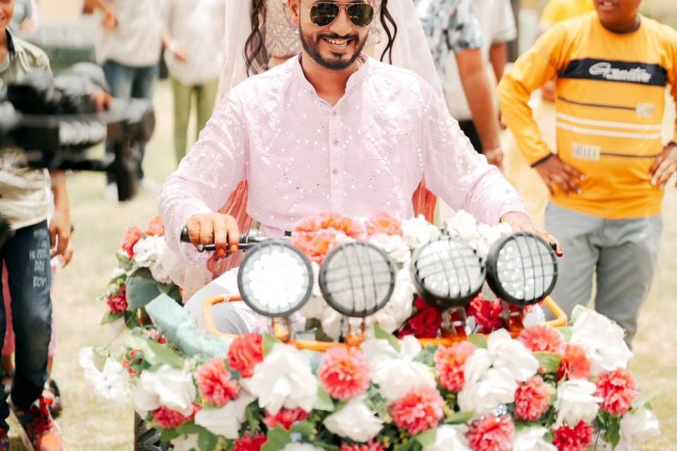 Bride groom entry