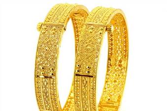 Gold bangles