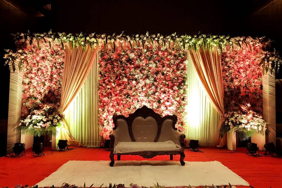 Wedding stage setup & decor