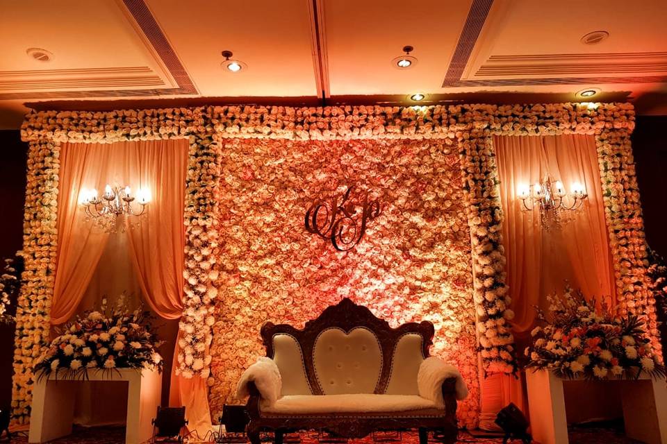 Wedding stage setup & decor