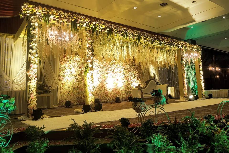 Wedding stage setup & decor