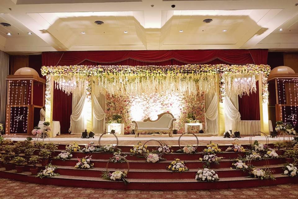 Wedding stage setup & decor