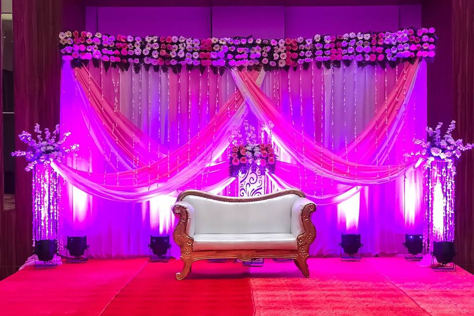 Wedding stage setup & decor