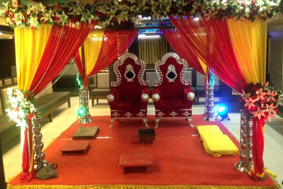 Mandap setup