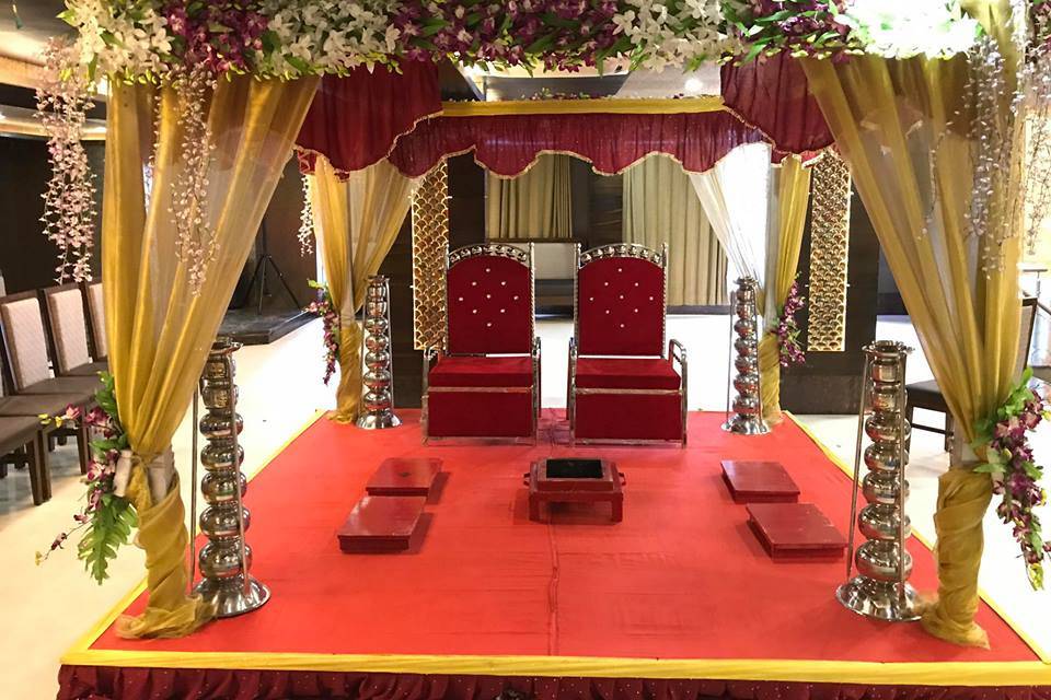 Mandap setup