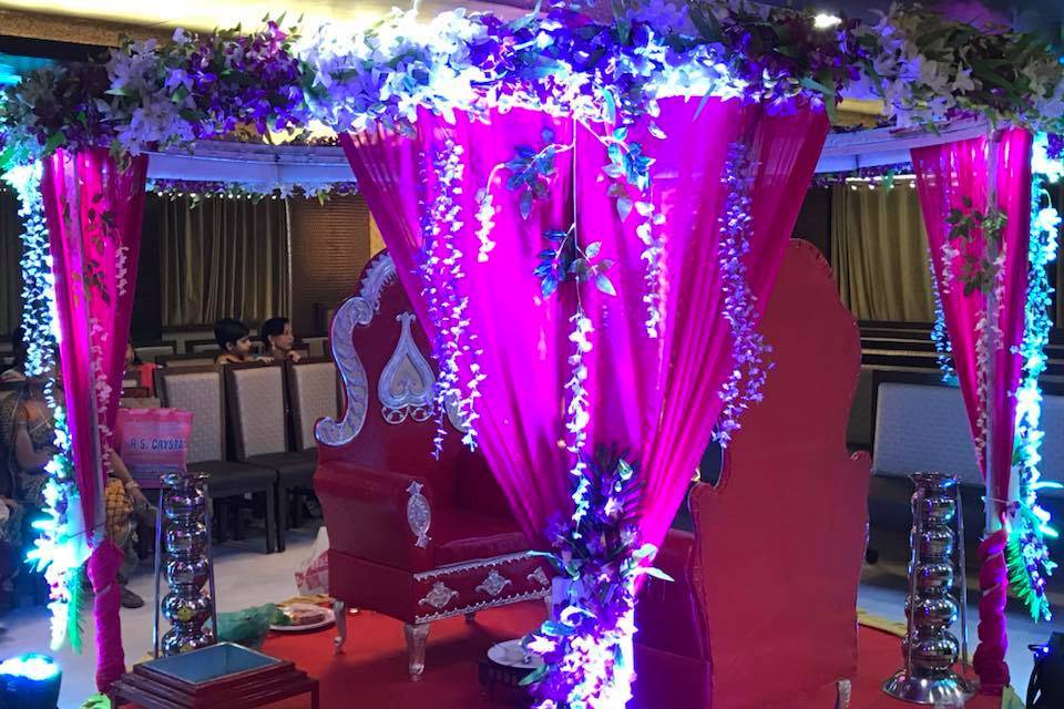 Mandap setup