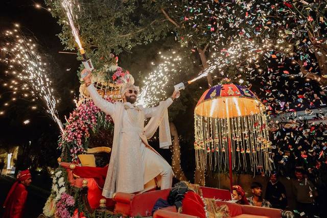 Groom's entry
