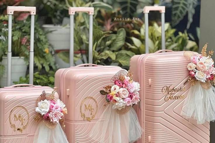 Decorated Suitcases