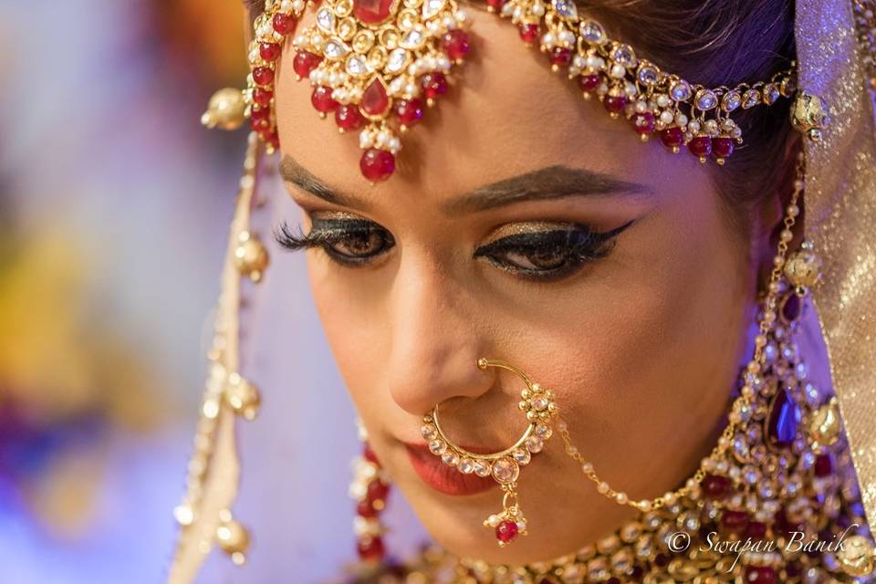Bride closeup