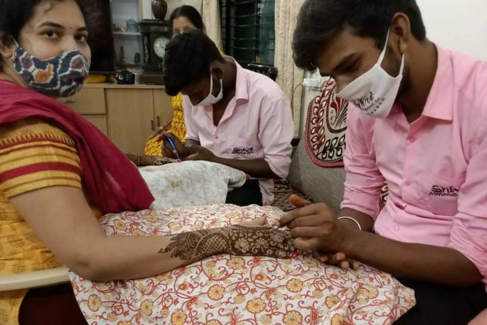 Braidal mehendi designs