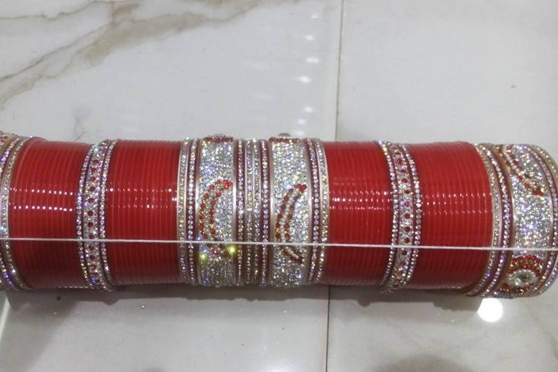 Wedding Churas, Stone n Metal Bangles, Lac