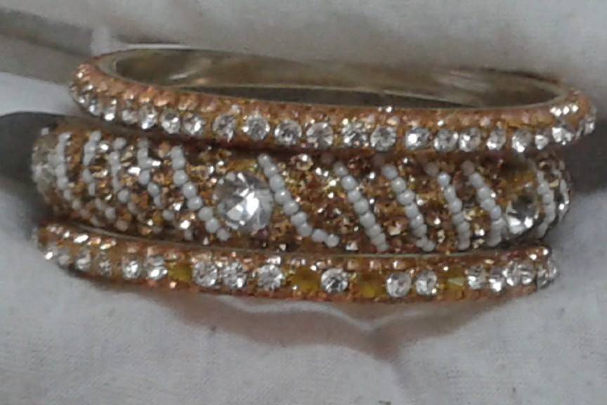 Wedding Churas, Stone n Metal Bangles, Lac