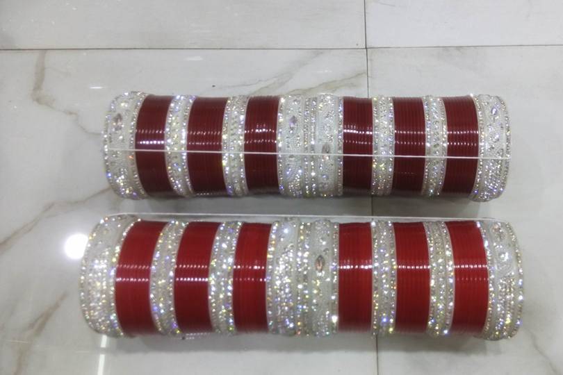 Wedding Churas, Stone n Metal Bangles, Lac