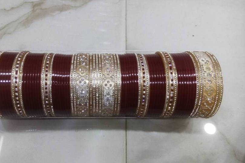 Wedding Churas, Stone n Metal Bangles, Lac