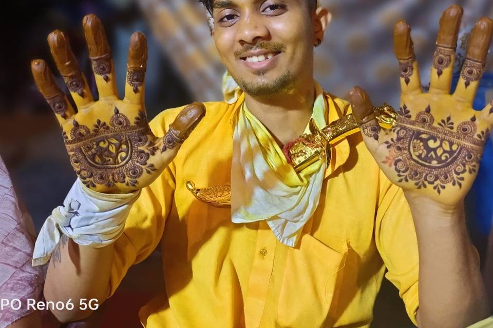 Groom  mehndi design