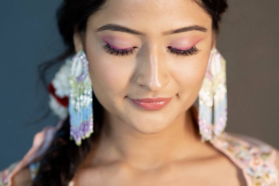 Mehndi makeup