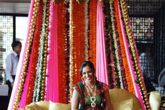 Haldi/Mehendi setup