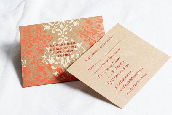 Wedding invitation card