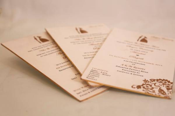 Wedding invitation card