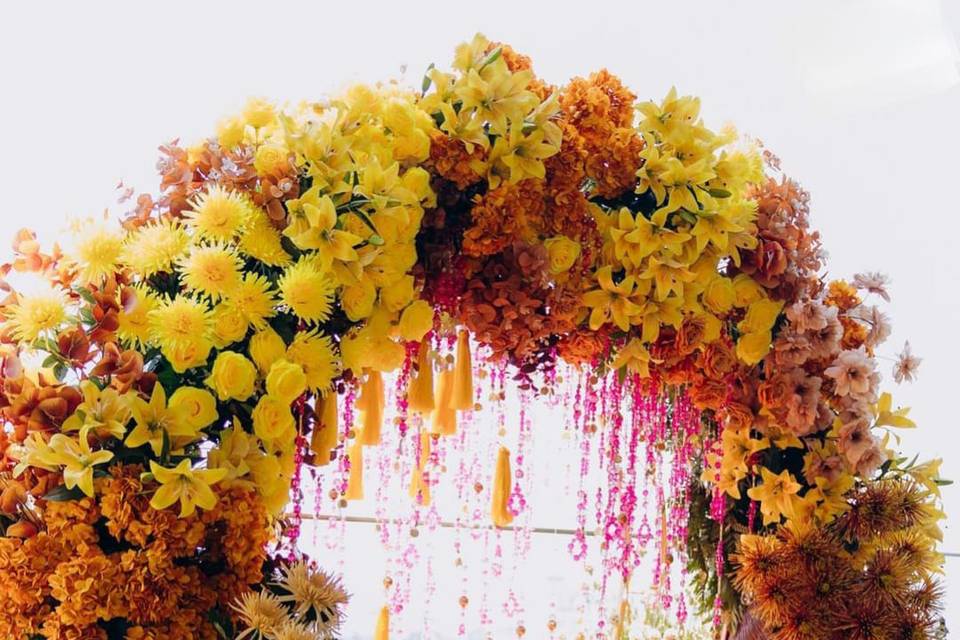 Floral Arch Backdrop