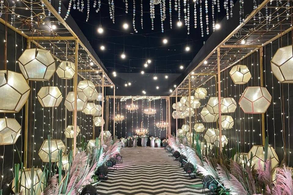 Shimmery+ Fairy Light Entrance