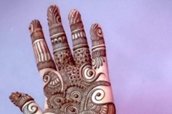 Arabic Bridal Mehndi Designs || Saloni's World Floral full hand mehndi  design - YouTube