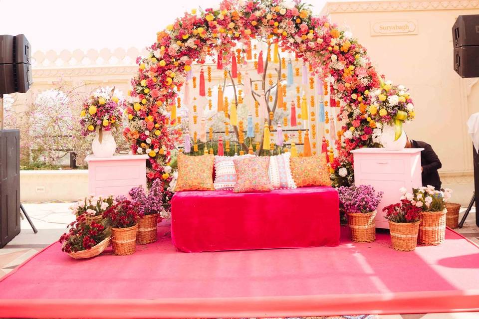 Mehndi Backdrop