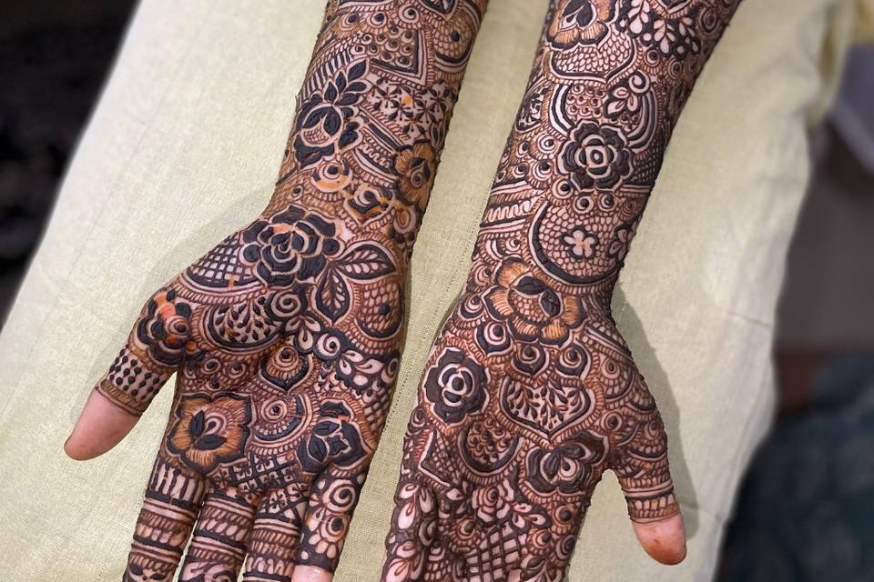Complete look of front hands