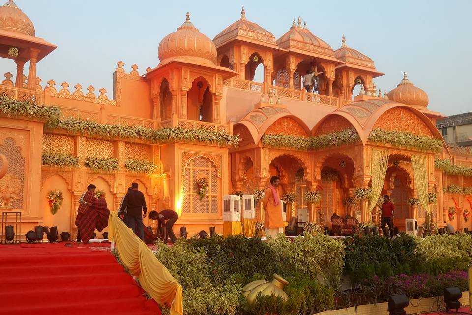 Rajasthani haveli setup