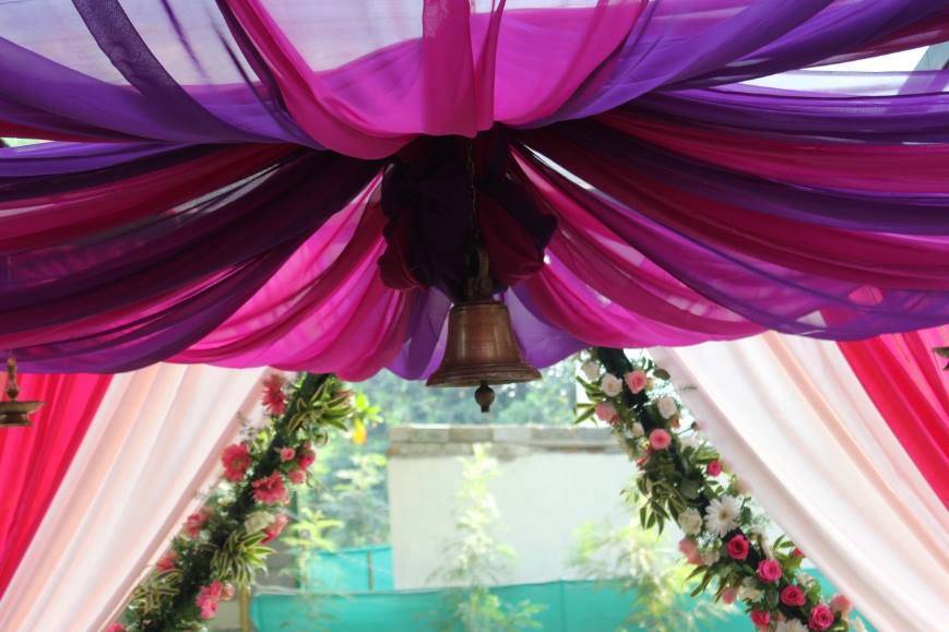 Wedding Decor usinf Drapes