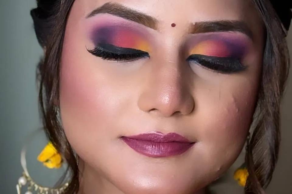 Haldi makeup