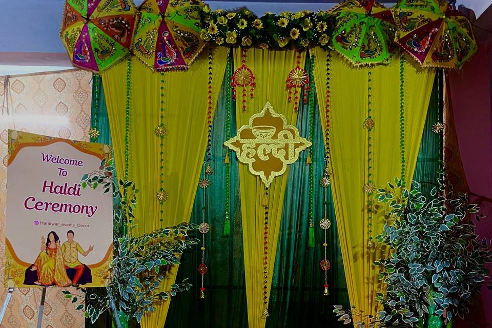 Haldi decor