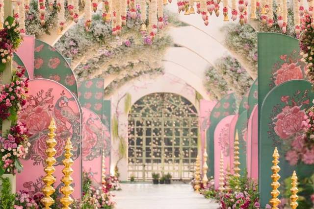 Pastel color walkway