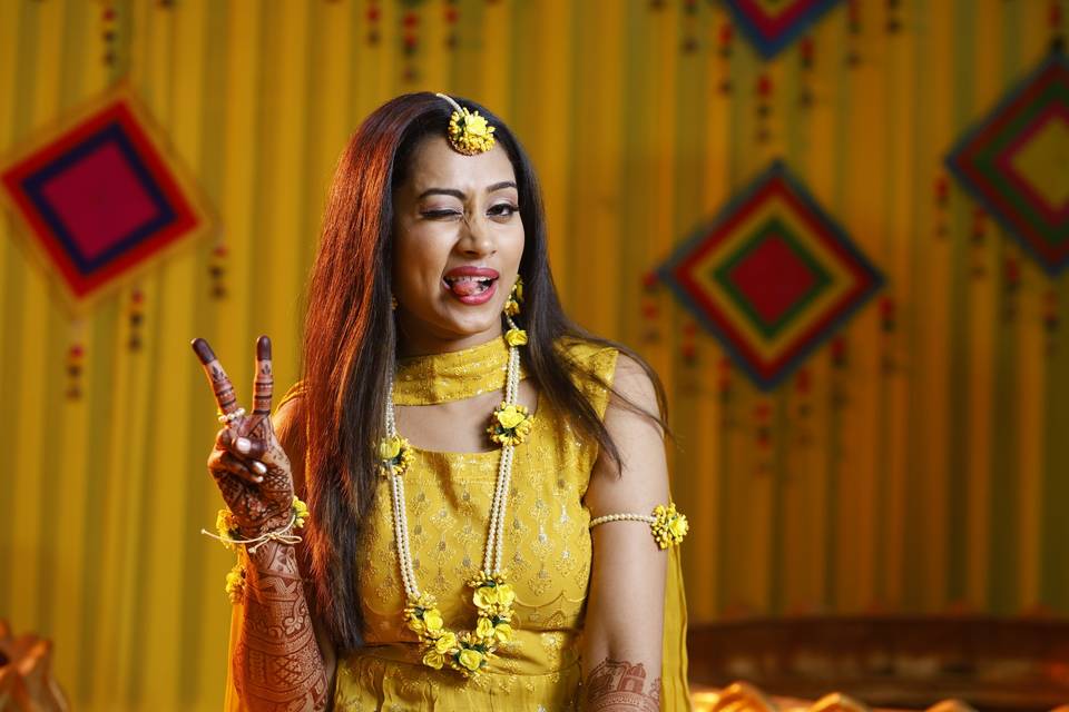 Haldi bride