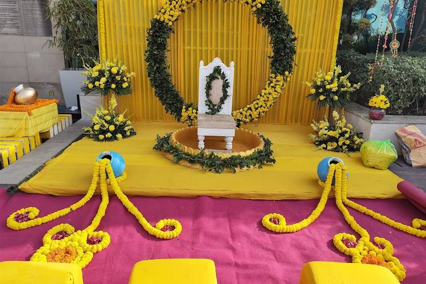 Haldi Stage for Bride