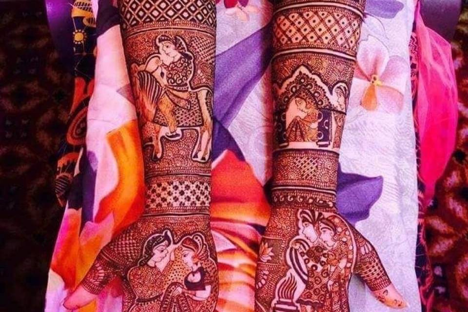 Dulha dulhan wali mehndi