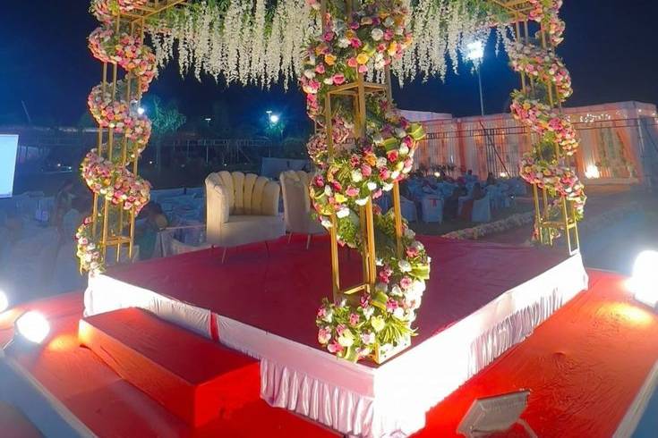 Floral vidhi mandap