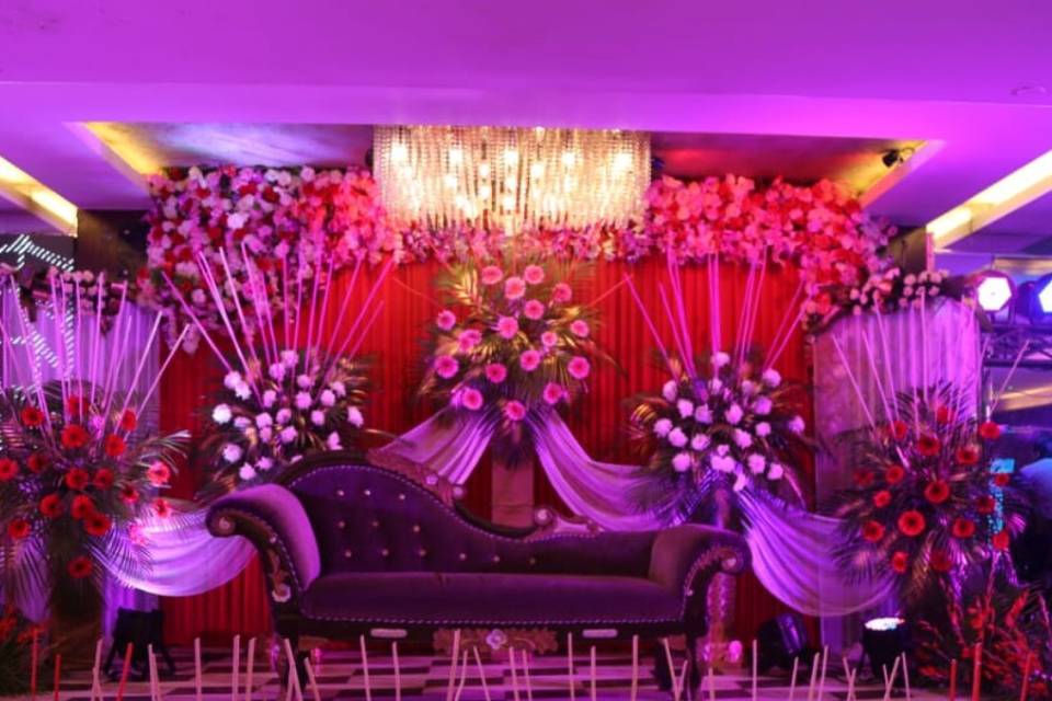 Wedding heavy stage decoration